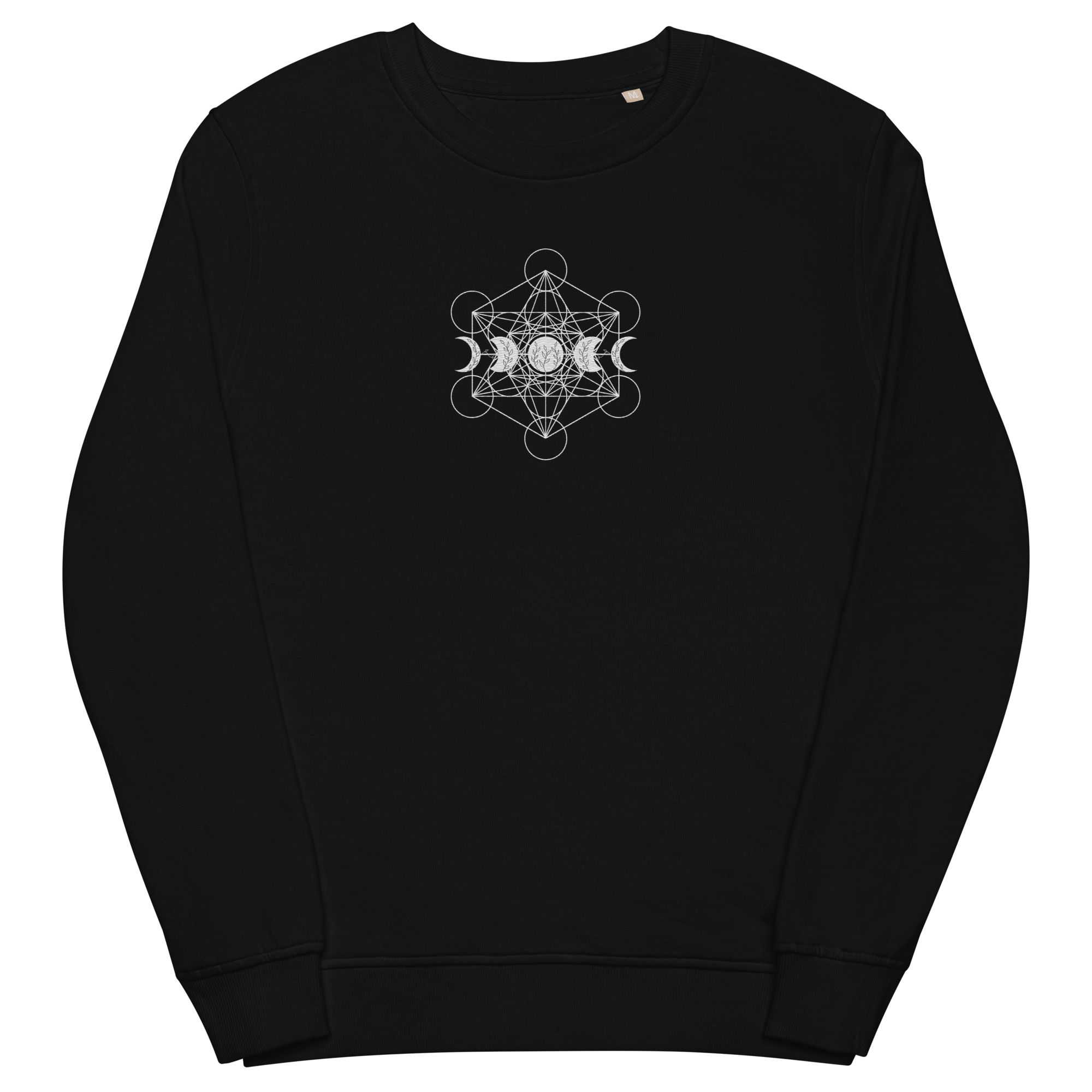 Metatron's Phase Embroidered Organic Sweatshirt